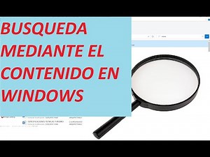 busqueda a travez del contenido de un documento en windows 10 indizacion