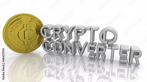 Crypto Converter Currency Exchange Rate Money Conversion Coin 3d Animation