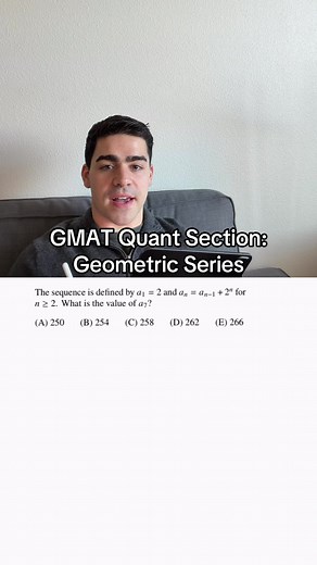 GMAT Quant section Geometric Series practice #gmat #mba