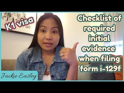 K1 VISA checklist requirements | What to include when filing your from I-129F