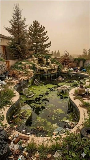 4 Years abandoned Pool Transformation #pool #renovation #transformation #viral #shorts