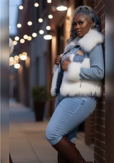 ✨ Luxe Mink Denim Jacket ✨ When luxury meets denim — this piece turns every sidewalk into your runway. Soft faux mink trim premium denim = a bold mix of cozy and classy. Dress it up or keep it casual — either way, you’re serving Boss Energy. 💎 @Mssilverqueen 🛍️ Available now at Boss Luxe 👉 Tap the link in bio to grab yours before it’s gone! #BossLuxe #DenimWithAttitude #FallFashion #LuxeStyle #bossbabe
