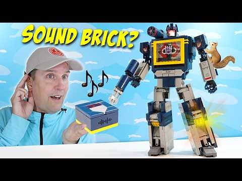Transformers LEGO Icons Soundwave Robot with NEW Sound Brick Piece Build Review