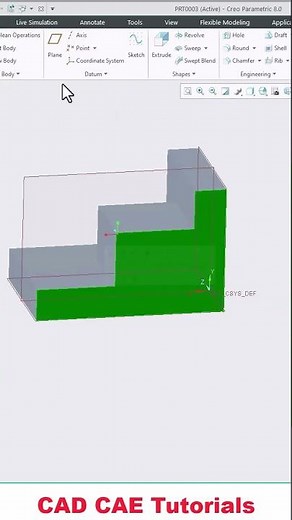 Creo tutorials for beginners 04 #creoparametric #creoshorts #shortvideo #shortsfeed #shorts