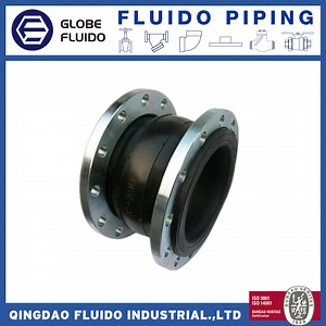 [Hot Item] Pn10 Pn16 Steel Flange NBR EPDM Flexible Boiler Compensator Reducer Single Sphere Rubber Rectangular Square Expansion Bellows Joints for Pipeline