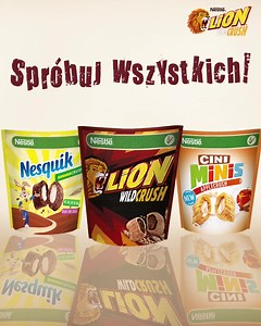 Odkryj dziką przyjemność w płatkach śniadaniowych Nestlé LION WILDCRUSH z nadzieniem o smaku czekoladowo-karmelowym. 🥄 Jedz w stylu LION, żyj w stylu LION. 🦁 #LIONWILDCRUSH #LION #PłatkiLION | LION