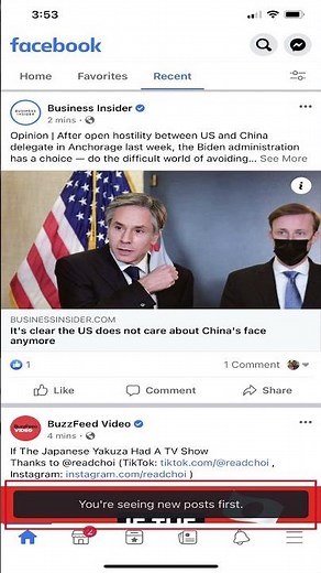 How to Sort Facebook News Feed by Most Recent on iPhone, iPad or Android: Tech #Shorts