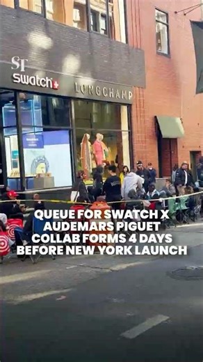 Queue for Swatch x Audemars Piguet watch in New York starts 4 days before launch