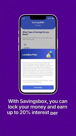 How to Lock your money and earn up to 20% interest with Savingsbox