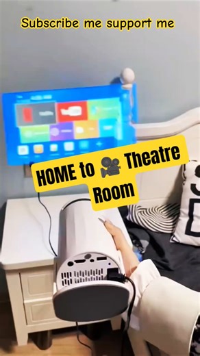 🎥 Portable projector transforms your home into a theatre!