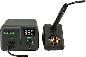 Soldering Station Kit 80W 110V Auto Standby & Sleep, Temperature Locking, °C/ºF Conversion Support Solder Tool with T80 Plug-and-Play Integrated Active Tip for Fast Heat Up AE970D
