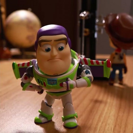 Toy Story- Woody & Buzz Flying in Stop Motion