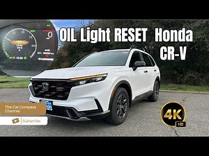 Honda CRV 2026: How to reset Service Reminder / Oil Light