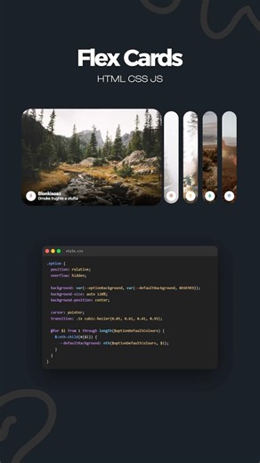 Flex Cards – HTML CSS 🏞️