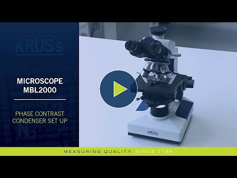 Microscope MBL2000 series – How to set up a phase contrast condenser