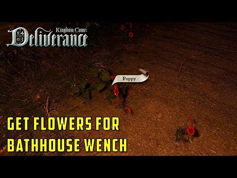 Where to get flowers for Klara the bathhouse wench : Next to Godliness (Kingdom Come Deliverance)