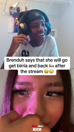 Brenduh says that she will go get birria and back 🛌 after the stream 😭😳 #kickclips #hezfromdao #kick #fyp #viral #ilybrenduh #streamer #brenduh #love