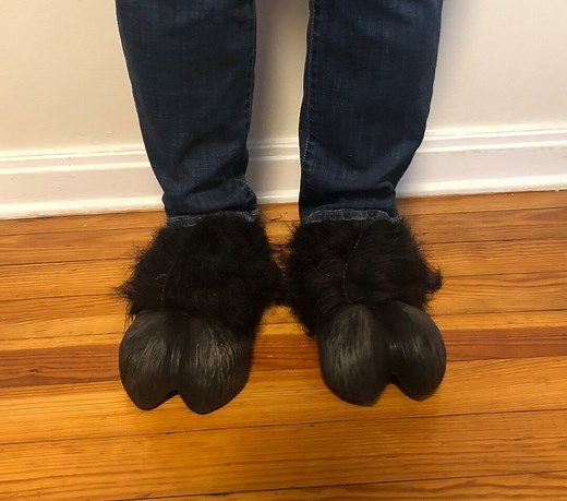 Black Hooves Feet Bull Minotaur Adult Shoe Covers Halloween Costume - Etsy