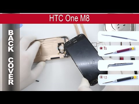 How to open 🔧 📱 the back cover (rear panel) HTC One M8 831c 0P6B700