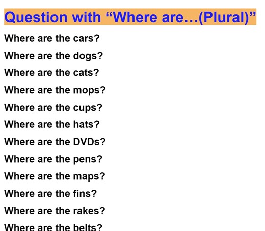 11K views · 205 reactions | "Questions with 'Where Are' | English Speaking Practice" Description: Learn how to form and use questions with 'Where are' to improve your English speaking skills!  Whether you're asking about locations, situations, or objects, mastering this structure will help you communicate effectively in everyday conversations. | Empowering English Learning | Facebook