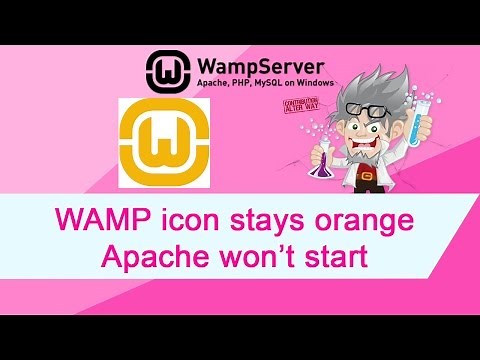 WAMP Icon stays orange Apache not starting