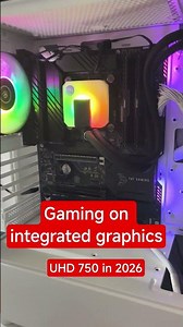 The 11900K iGPU can game! #pc #intel