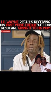 2.2K views · 113 reactions | Lil Wayne remembers receiving his first music cheque at 11-years-old for $4500 and giving it to his mom 﫢 #lilwayne #musicmoney #explore | soseriuzradio | Facebook
