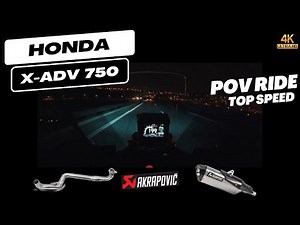 🇵🇹 Honda X-ADV 750 Full Akrapovic Exhaust | Hitting 199 km/h Top Speed