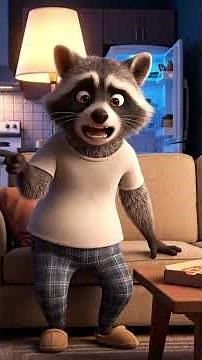 Rick the Raccoon: The Case of the Missing Pizza! 🍕🕵️‍♂️ | Funny 3D Animation