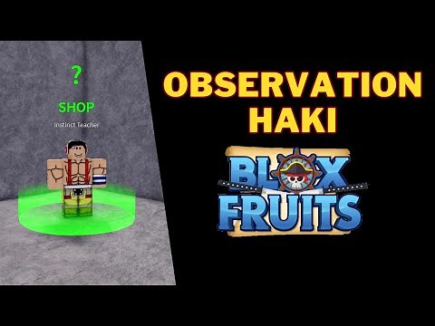 How To Get Observation Haki in Blox Fruits | Observation Haki Blox Fruits