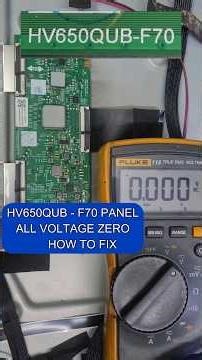 65" 4K LED TV PANEL REPAIR | HV650QUB - F70 TCON REPAIR #shortvideo #tv