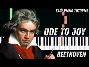Beethoven - Ode To Joy (Easy Piano Tutorial)