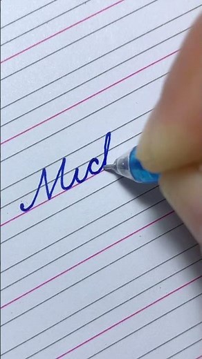 “Michael” Beautiful Name in Cursive Handwriting #cursivewriting #handwriting #calligraphy