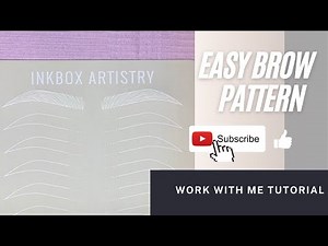Microblading Brow Pattern: step by step work with me tutorial