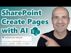 How to create SharePoint pages in seconds using Copilot [AI Page Creation]