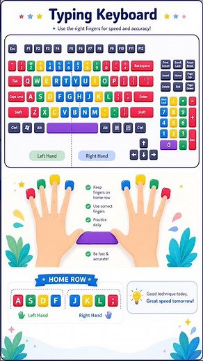👉 What’s your typing speed (WPM)? Comment below! - Save this post & practice for 5 minutes daily 💡