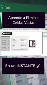 💡 DESCUBRE Cómo Eliminar Celdas Vacías en Excel #excel #exceltips | Aprende y Enseña Excel