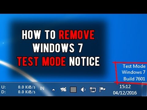 How to remove Windows 7 Test Mode Build 7601