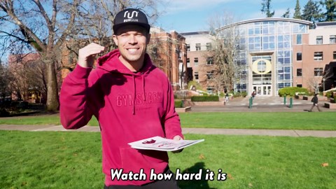 Olympic Runner Pranks + Races College Students