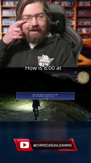 It sure seems like night time