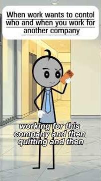 When work wants to control who and when you work for another company #work #funny