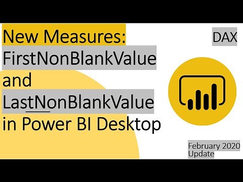 DAX Functions - FirstNonBlankValue and LastNonBlankValue in Power BI