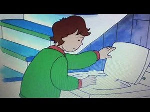 caillou’s laundry machine is broken