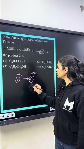 Oxidation reaction of Toluene | Aromatic hydrocarbons | NEET 2026 | #chemistry #neet2026