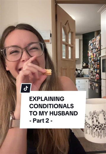 Part 2 - Unplanned conditional lesson for my husband 😂 #Englishteacher #english #learnenglish #englishspeaking #englishlesson #pronunciation #accent #esl #efl #englishasasecondlanguage #conditional