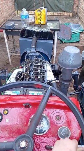 Massey Ferguson 135 first start after rebuild