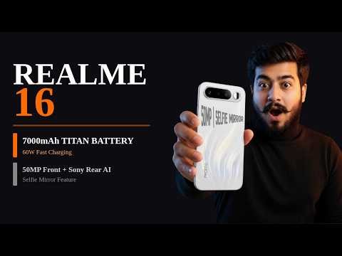 Realme 16 – Rear Camera Se Selfie?😱 7000mAh + 50MP | Techsion
