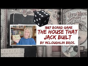 Antique 1887 The House that Jack Built by Mcloughlin Bros Board Game #antique