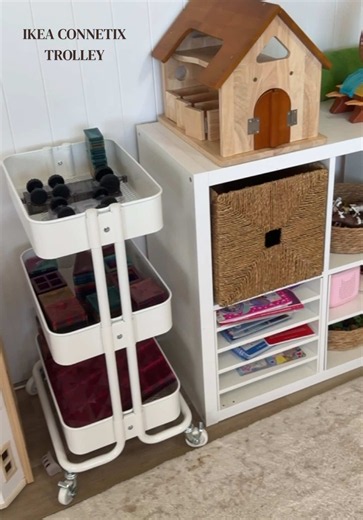 IKEA Connetix Trolley: The Perfect Storage for Magnetic Tiles