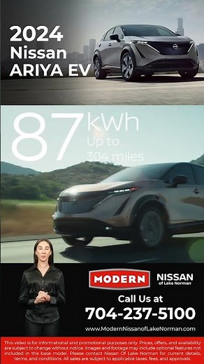 Introducing the Future of Driving: 2024 Nissan Ariya at Modern Nissan of Lake Norman!